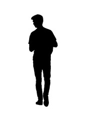 Isolated Man Photo on White Background