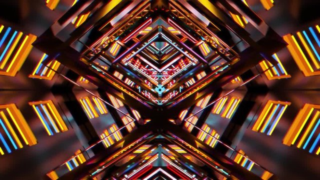 machine runner 3d abstract motion background vj loop no.11