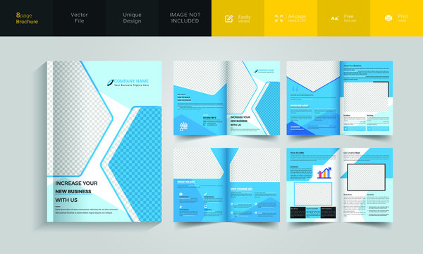 Corporate Business Brochure 8 pages A4 Size