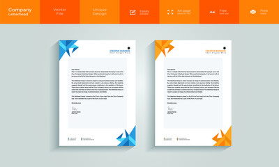 Corporate letterhead template