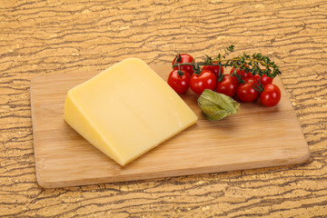 Hard parmesan cheese piece