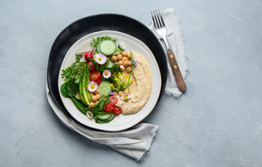 Healthy vegetarian salad