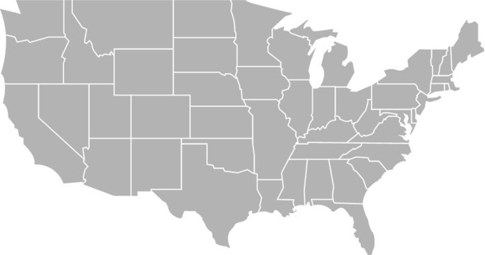 Carte USA vectorielle