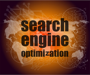 Search Engine Optimization - SEO Sign in Browser Window
