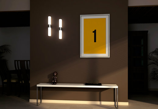 Indoor House Frame Mockup