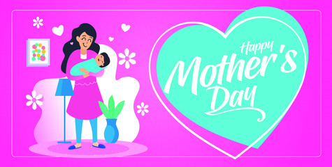 Happy Mother's Day greeting card.