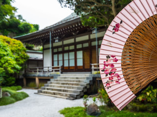 Japan style garden in Kamakura - TOKYO / JAPAN - JUNE 17, 2018