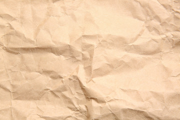 Obraz premium Texture of crumpled paper, top view