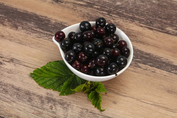 Fresh ripe sweet black currant