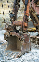 .old broken excavator