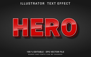 text effect editable hero premium vector