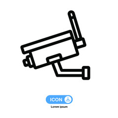 cctv camera. wifi camera smart security icon vector isolated on white background