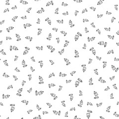 Seamless pattern  of crystals. Geometric shapes,  yoga, esoteric vector doodle .  Hand sketch. 