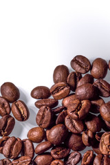 coffee beans isolated on white background