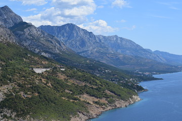 Mountain coastline