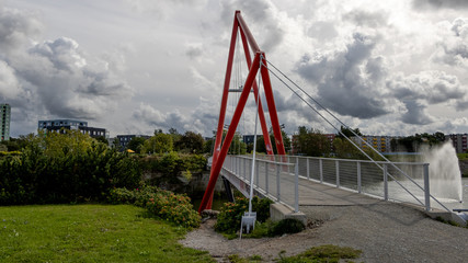 Pae Park, Tallinn / Estonia - September 03 2019. The area around Pae Park in Tallinn. 