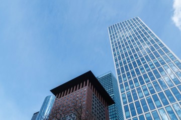Fototapeta na wymiar Skyscraper of Frankfurt Germany 