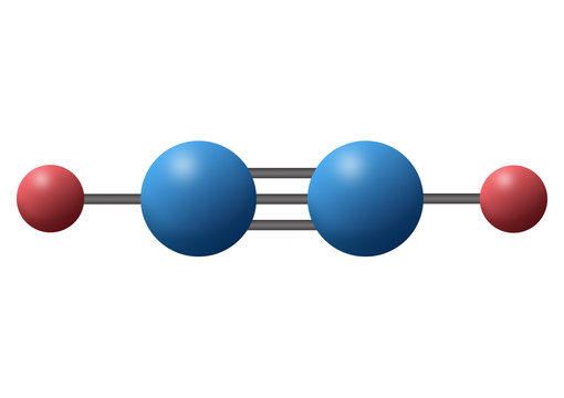 3d illustration of alkane chemistry chemical compound is C2H6 with single bond called Ethane composed of two carbon atoms joined in six hydrogen atoms. 