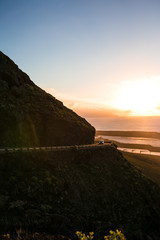 sunset over the ocean