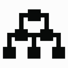 LAN icon. Social network. Cloud storage. Vector icon.