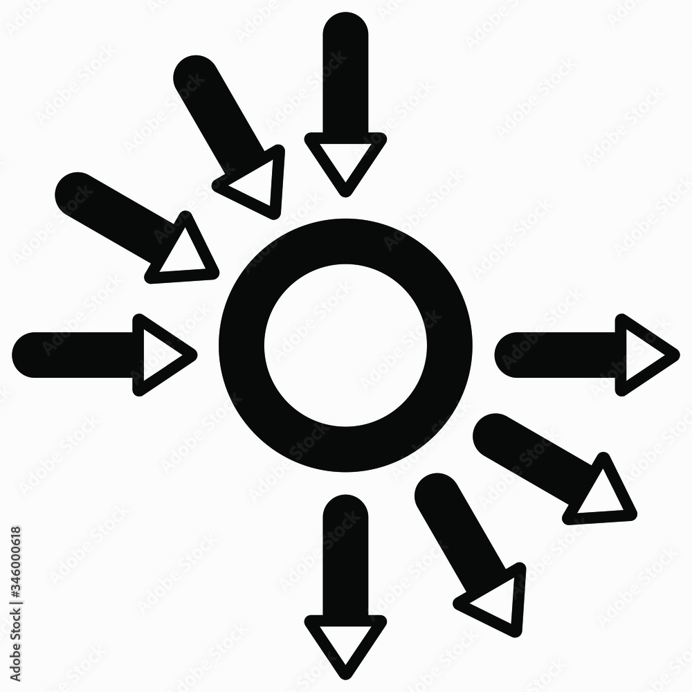 Aufkleber analysis icon. systematization. artificial intelligence. grouping action. creative thought. connecti