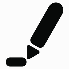 New hand drawn writing pen vector Commercial line vector icon for websites and mobile minimalistic flat design.