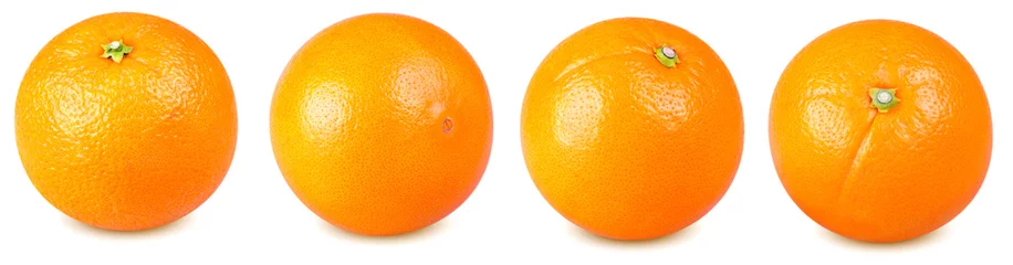 Isolated orange fruits. Collection of whole oranges isolated on white background with clipping path © r_andrei