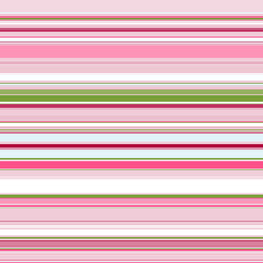 Seamless horizontal stripes geometric pattern. Stripes of different widths of pink, white, cherry, yellow-green colors.