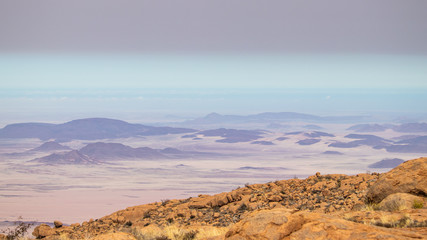 VIew of the Königstein - Peak of Brandberg Namibia 