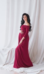 Beauty Pregnant Woman . Pregnant Belly. Beautiful Pregnant Woman Expecting Baby. Maternity concept