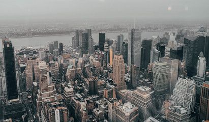 Fototapeta na wymiar New York from a great height. NY city.