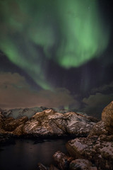 Fototapeta na wymiar Aurora in Lofoten
