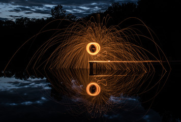 Spinning Steel Wool