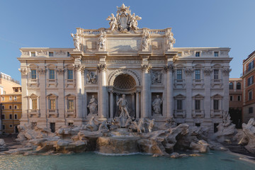 Fototapeta na wymiar trevi fountain rome