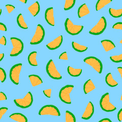 Lemons seamless pattern for textile and print design. Citrus fresh.