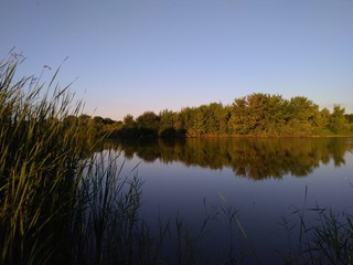 Nature and the river in the Ryazan region the village of Izhevsk birthplace of K. E. Tsiolkovsky...