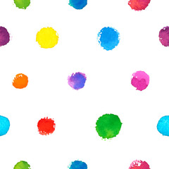 Hand drawn multicolor dot texture