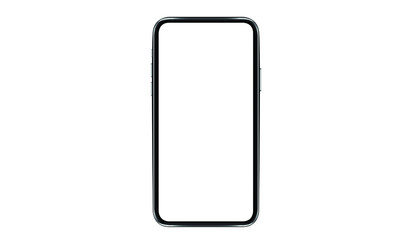 smartphone with a blank screen lying on a flat surface. High Resolution Vector