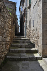 Carovilli, Isernia, Italia - May 5, 2020: Carovilli, a small village near Isernia, in Molise, Italy.