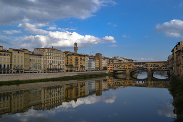 Ponte Vecchio and surrounding architecture Florence, Italy