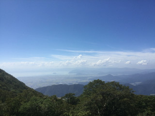 Lush landscape of Mount Ibuki