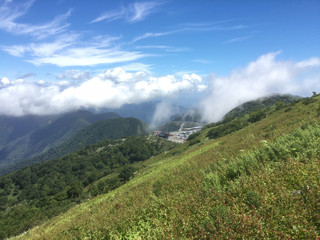 Lush landscape of Mount Ibuki