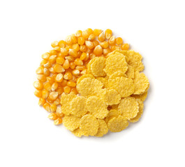 Yellow Corn Cereal, Crispy Corn Flakes, Cornflakes or Cereals