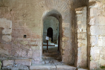 Interior of ancient Byzantine Greek Church of Saint Nicholas the Wonderworker located in the modern town of Demre, Antalya Province, Turkey