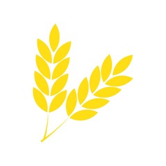 wheat icon logo vector