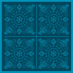 Georgian traditional ornaments. Vector Ornament With Caucasian Motifs. Persian colored carpet.Vector, Illustration.  Rich ornament for fabric design, handmade, interior decoration