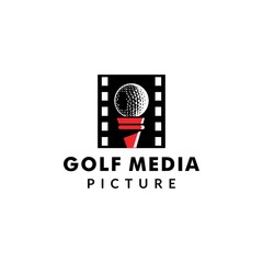 vector logo design for media film
