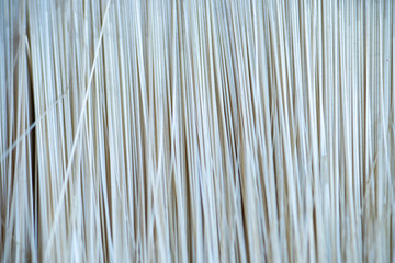 Macro photo of the texture of the hairs of a paint brush