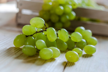 Bunch of grapes on the table