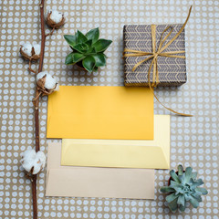 Envelope, gift box